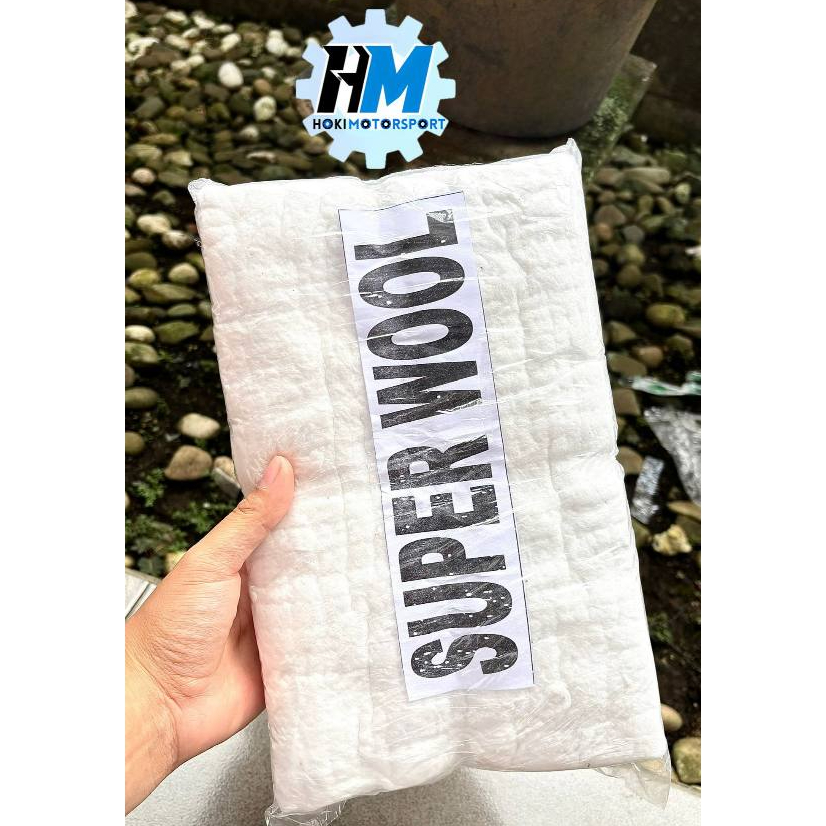 Gasbul putih Gasbul Knalpot Anti Bakar Glasswool Gaswool Knalpot Racing