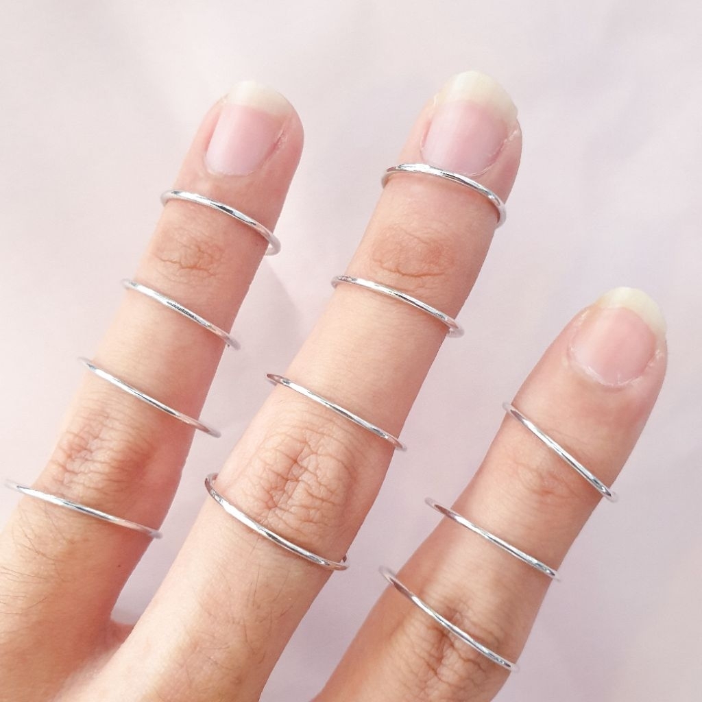 cincin lidi emas putih kadar 375