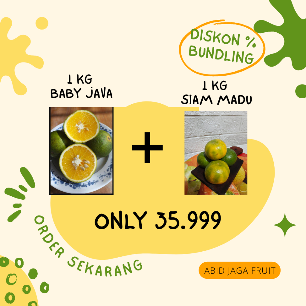JERUK BABY JAVA 1kg + JERUK SIAM MADU 1kg PROMO BUNDLING