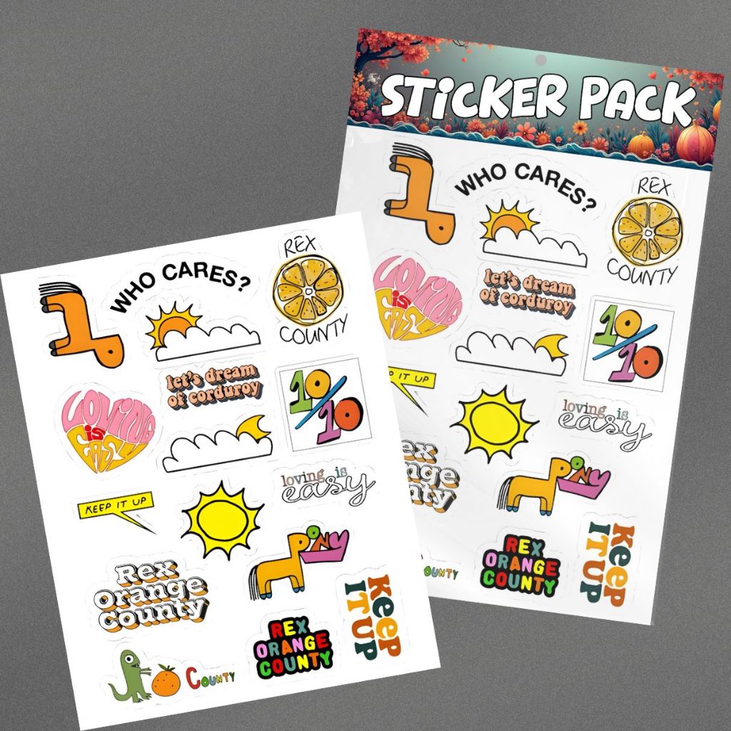 Stiker Case Rex Orange County – Sticker Music Band Indie Vinyl Anti Air Vol.2