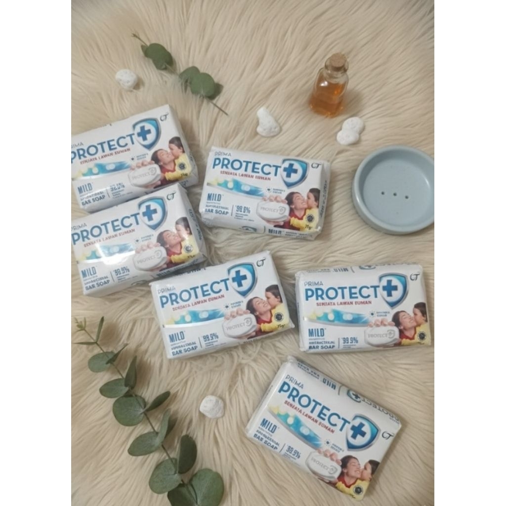 sabun batang prima protect+ plus 12 pcs x (75gr) murah
