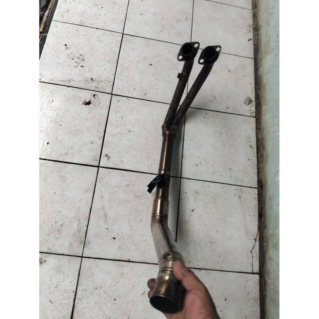 Leher knalpot ninja 250 karbu variasi diameter 50mm. leher knalpot ninja 250 karbu non ori