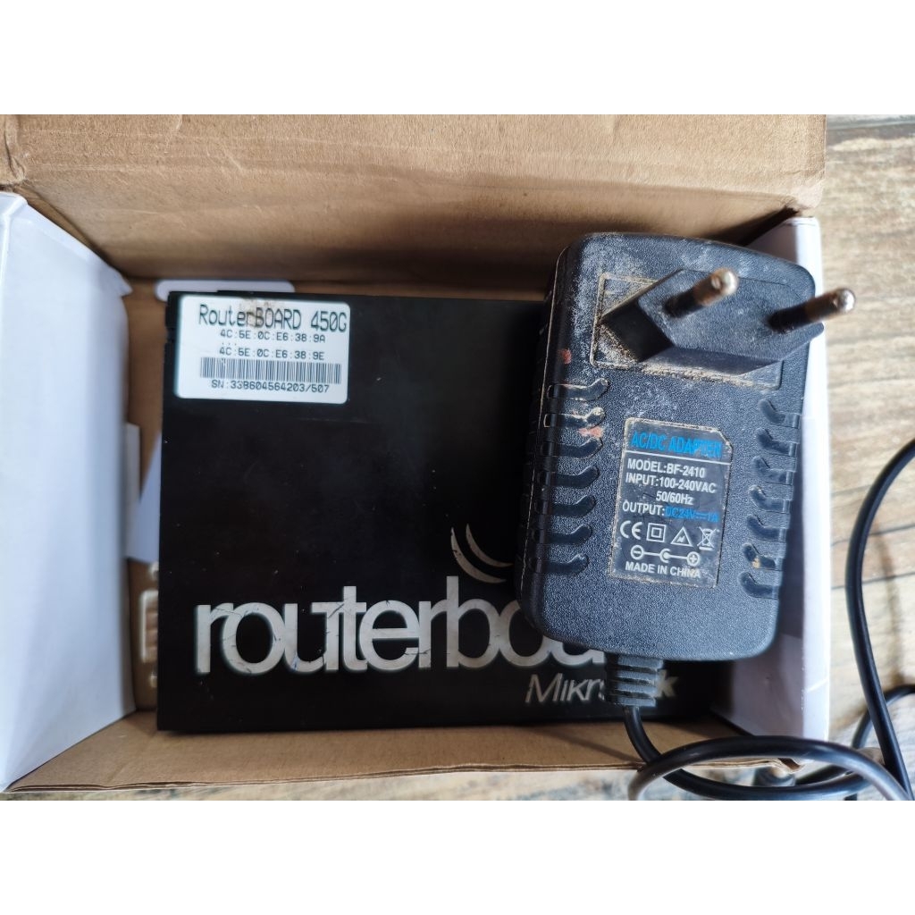 mikrotik rb450g second, bekas