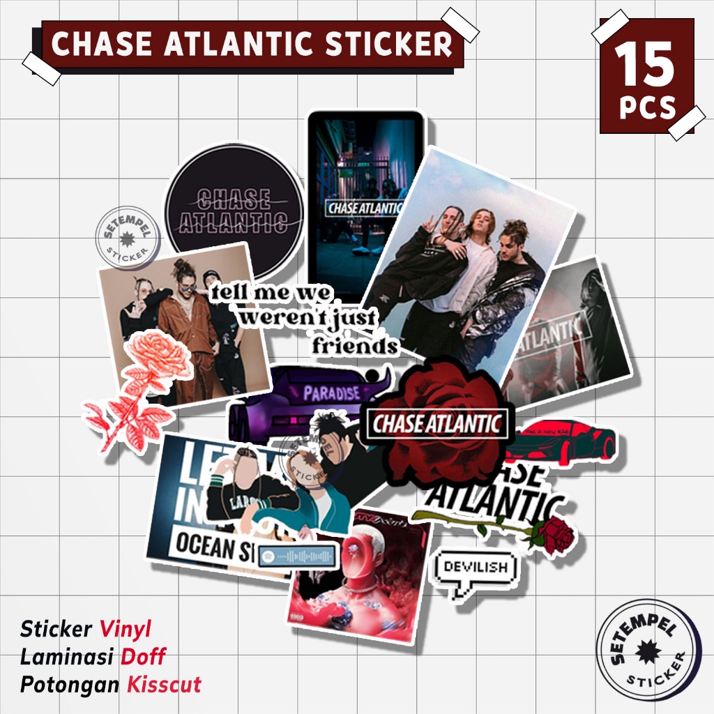 CHASE ATLANTIC Sticker Pack 15pcs | stiker chase atlantic vinyl