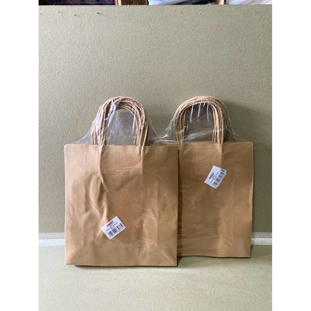 (Plastik Lampung) Paper Bag/ Tas Kertas Coklat