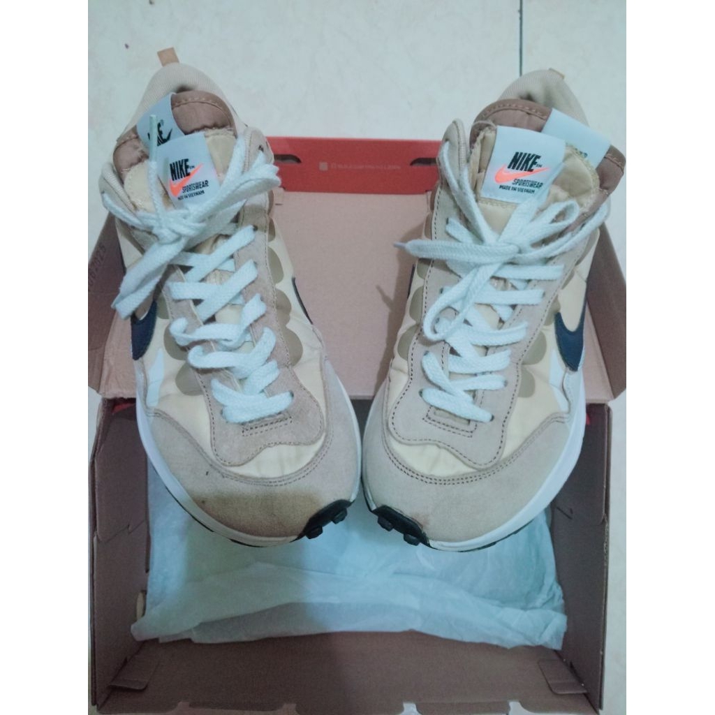 Nike Vaporwaffle Sacai Sesame Blue Void-Tan/White-Navy