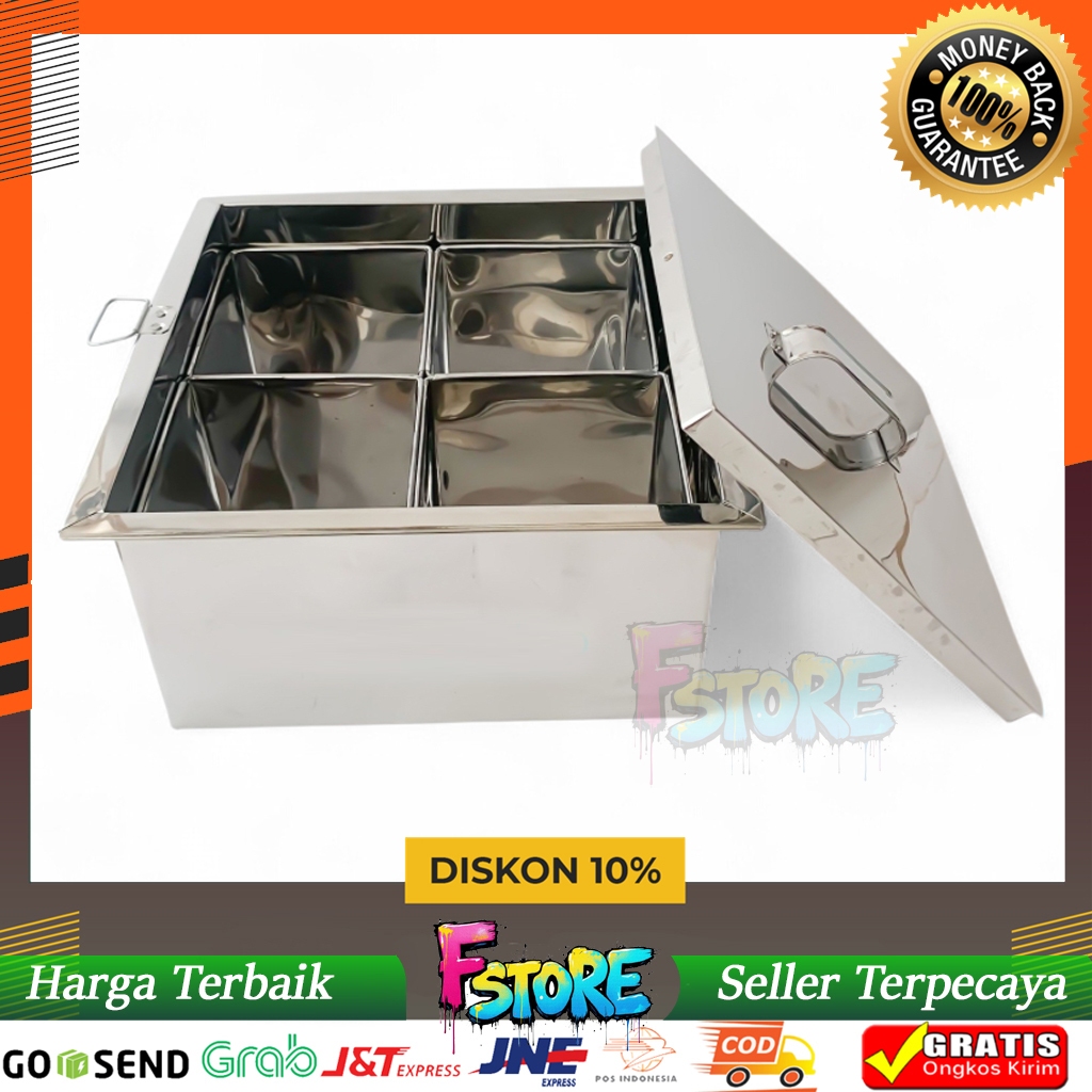 Dandang Panci Odeng Sekat 4 Bahan Stainless