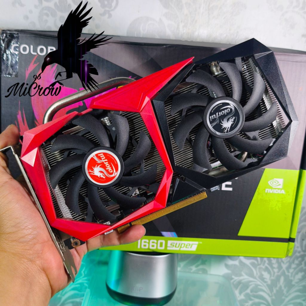 VGA Nvdia GTX 1660 Super 6gb 192bit DDR6 bisa libas gaming GTA render editing dll #tag gtx 1650 1660