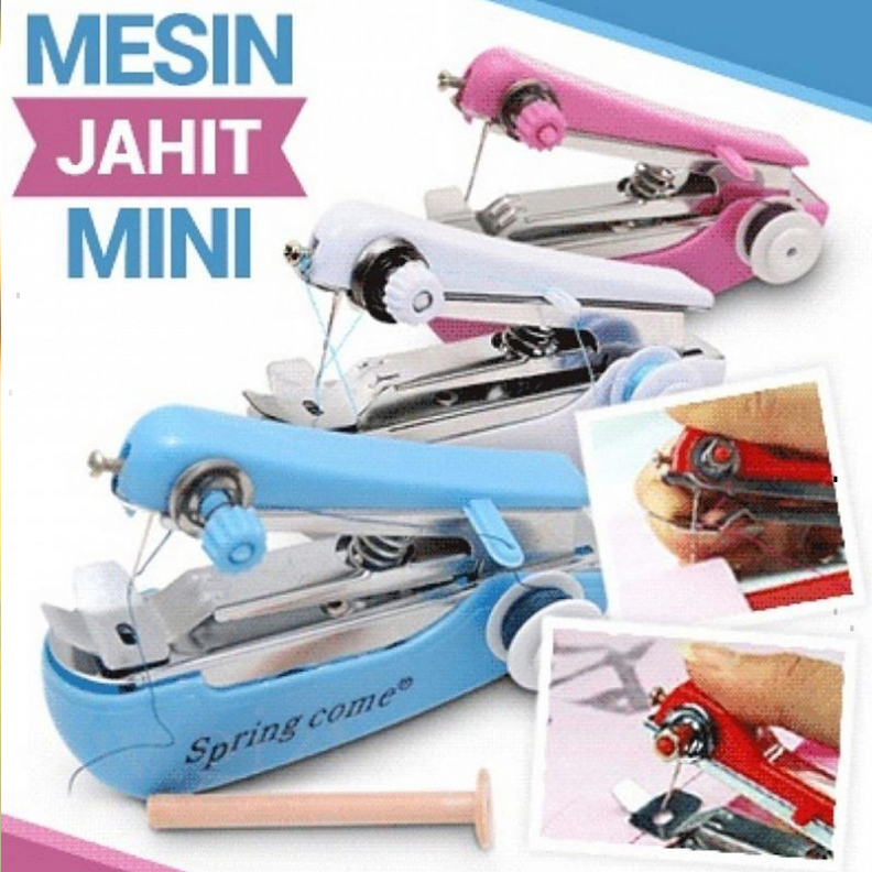 [ BISA COD ] Mesin Jahit Tangan Mini Portable Manual Tanpa Baterai Jahit Pakaian Sobek Kecil