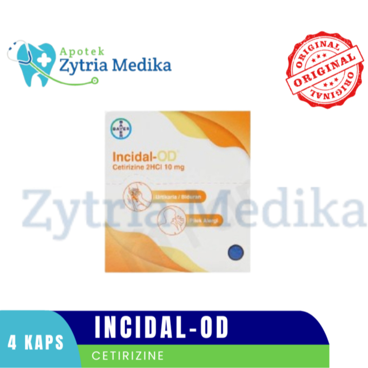 Incidal-OD 4 Kapsul - Obat Alergi Rhinitis