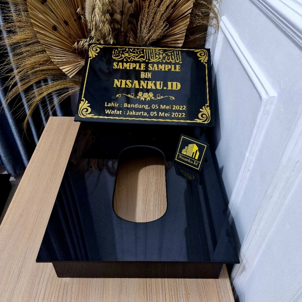 Nisanku.id - Batu Nisa Anak Dan Dewasa Full Makam 60x40 Kepala 1 Trap 30x40 Kotak Full Granit Berkua