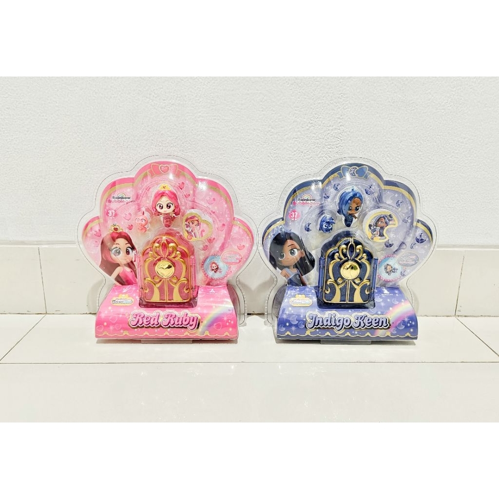 Rainbow Bubblegem Secret Door Red Ruby Figure dan Indigo Keen - Mainan Figure Boneka dan Aksesoris
