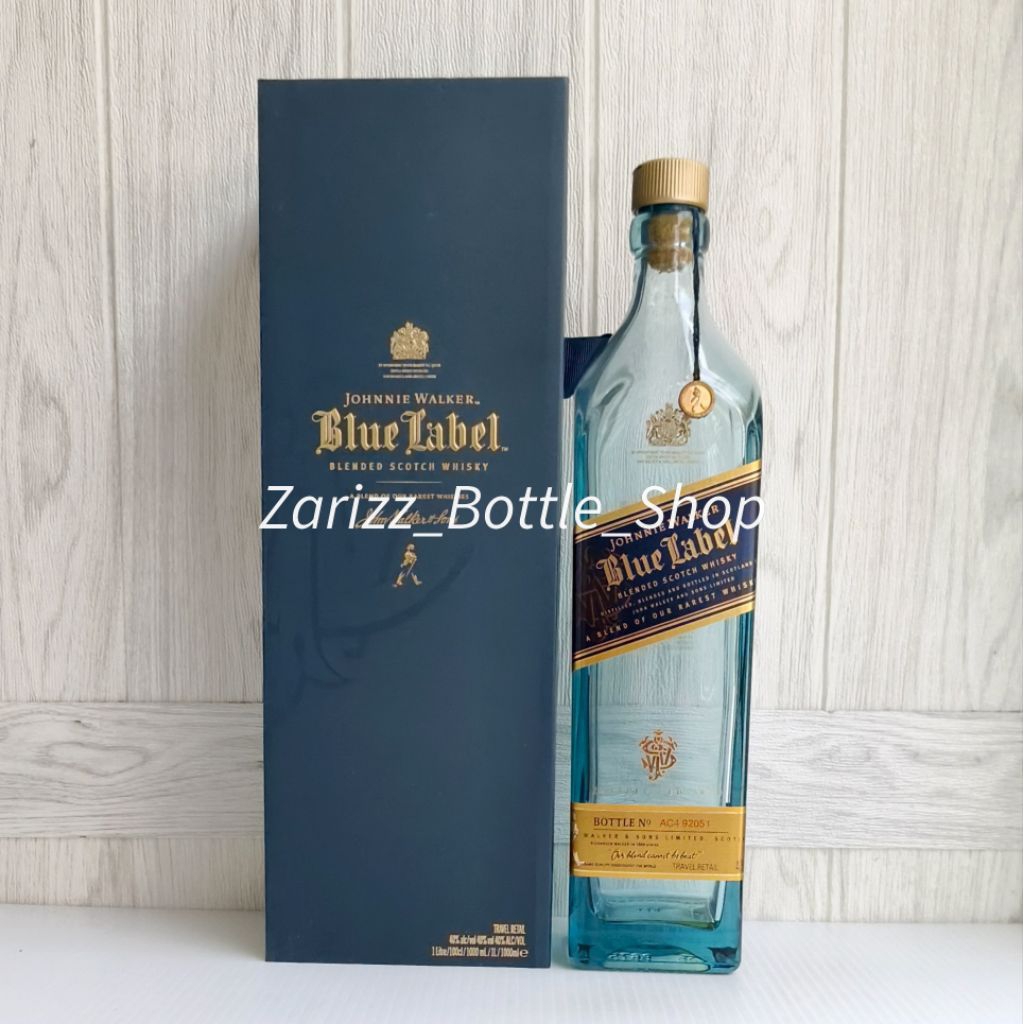 Botol Kosong JW Blue Label 1Liter + Box