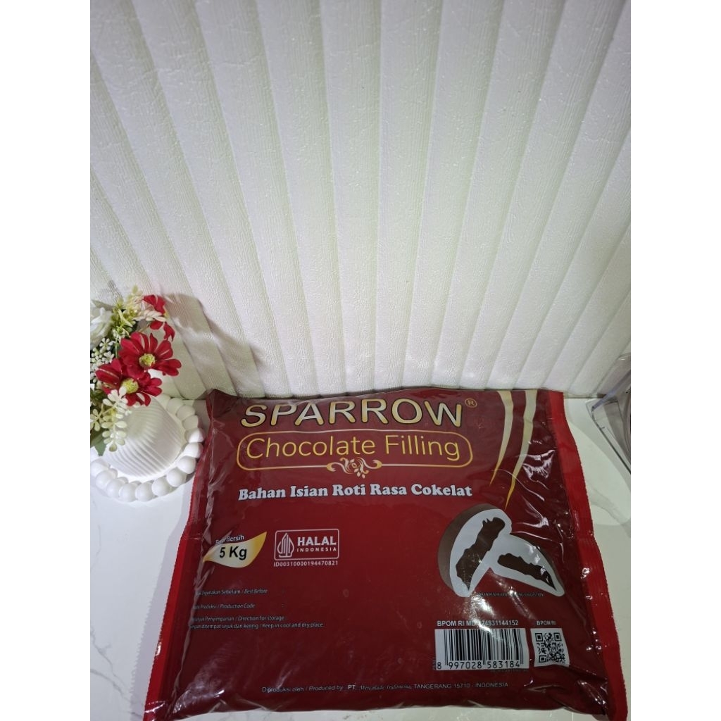 Sparrow Coklat Filling isian Roti rasa Coklat 5kg Enak