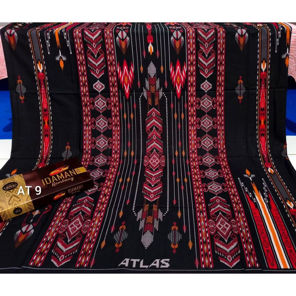 SARUNG ATLAS IDAMAN KEMBANG MOTIF BHS |Sarung Atlas Idaman Harmoni Batik