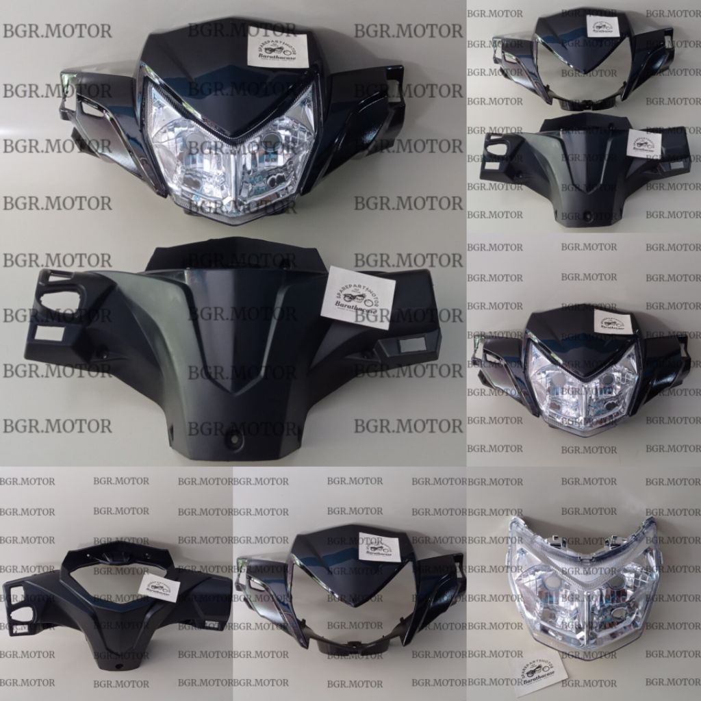 BATOK DEPAN BELAKANG PLUS LAMPU SUPRA FI SUPRA X 125 NEW HITAM