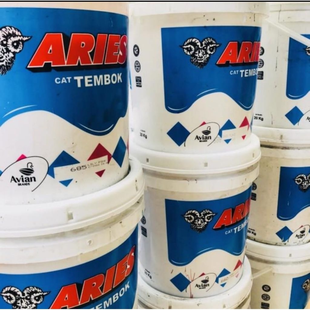 ARIES CAT TEMBOK 20 KG - Cocok untuk cat tembok, plafond, Grc, Gypsum Harga Ekonomis, tidak mengapur