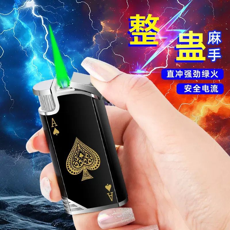 Mancis Korek Api Bara Las Kejut AS ACE Desain Keren Aman Seru Korek Prank Mainan Isi Ulang Gas Unik