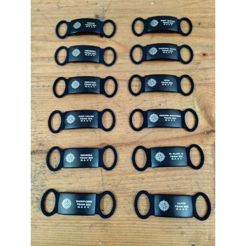 ID TAG TALI JAM TANGAN CUSTOM GRAFIR BISA REQUEST CUSTOM LOGO ANDA