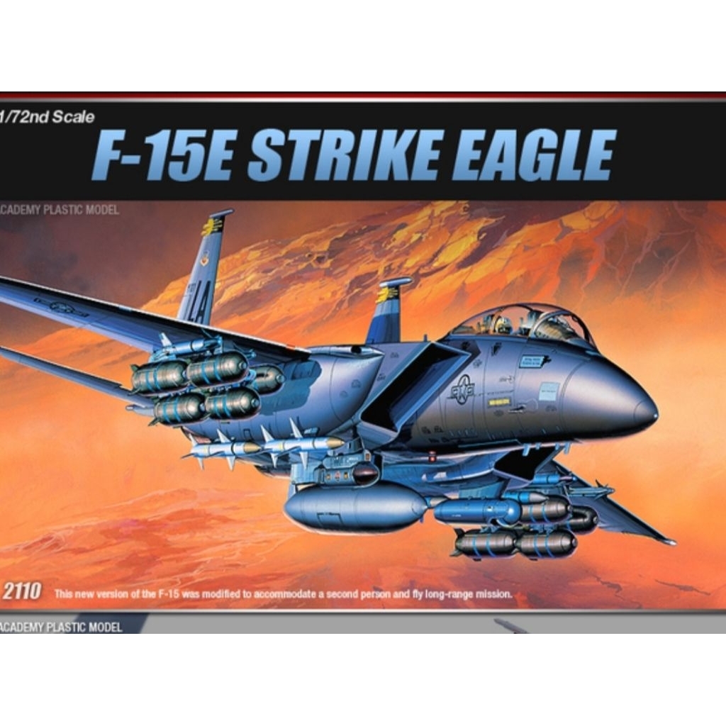 Model kit pesawat F-15 E Eagle 1/72