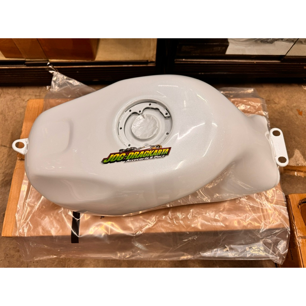 TANKI TANGKI TENGKI BENSIN NINJA RR NEW RR OLD ZX 150 CBU KRR WARNA PUTIH WHITE ORIGINAL KAWASAKI 51