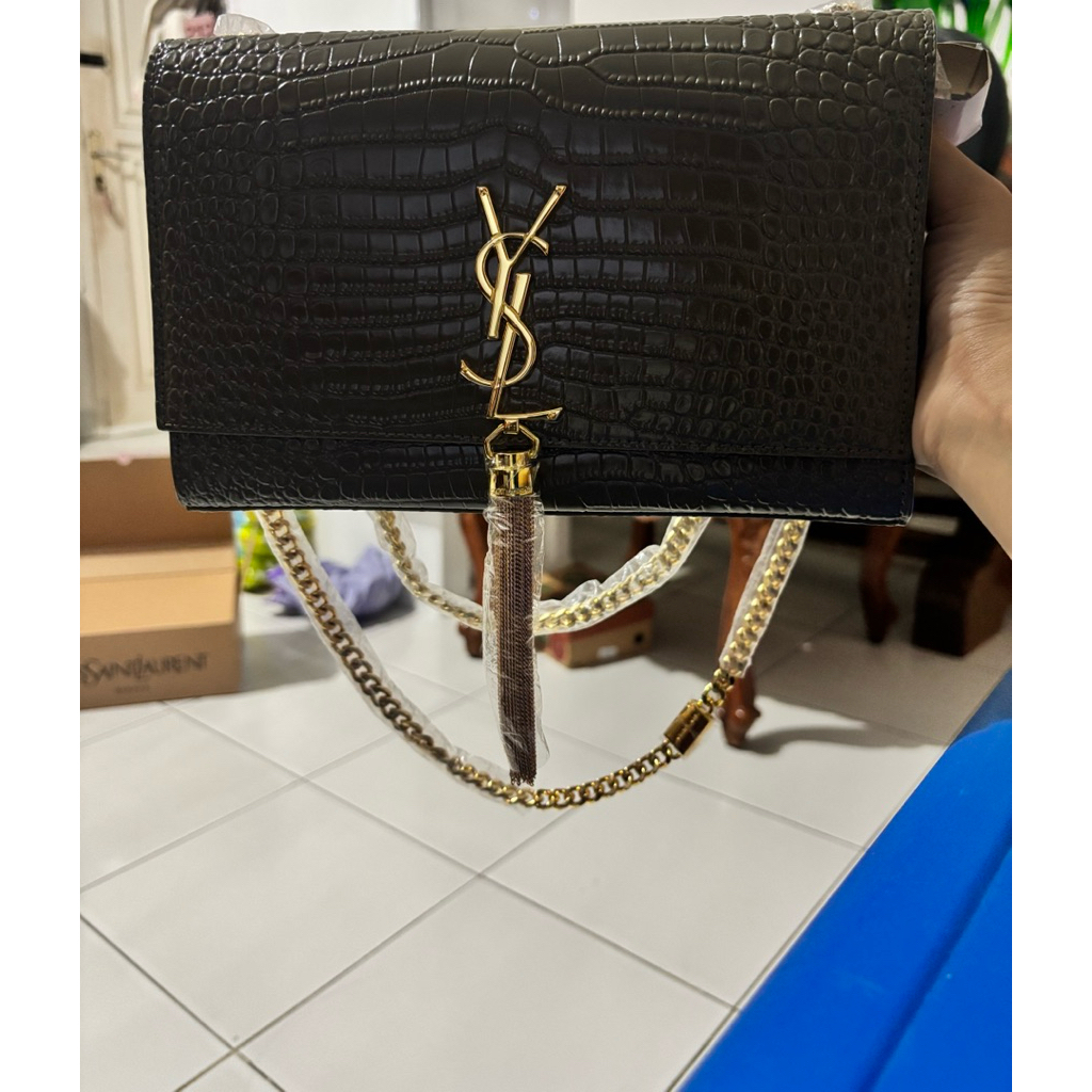 YSL Saint Laurent Kate Small 24 Croco by PARISIEN_LUXE