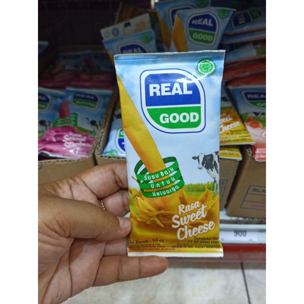 Real good susu kemasan bantal sweet cheese 50ml