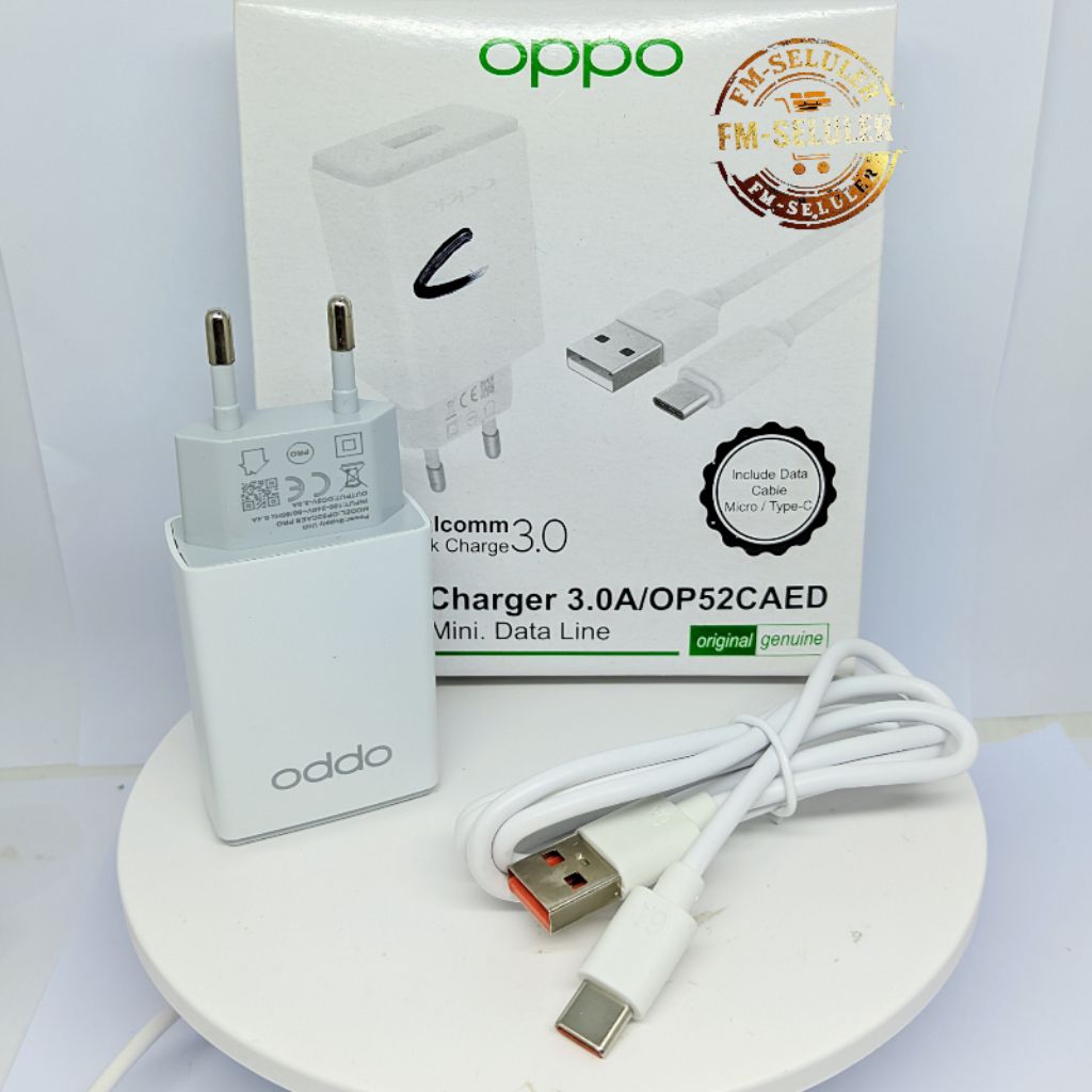 CHARGER CASAN TYPE C OPPO OPPO FAST CHARGING TYPE C ORI