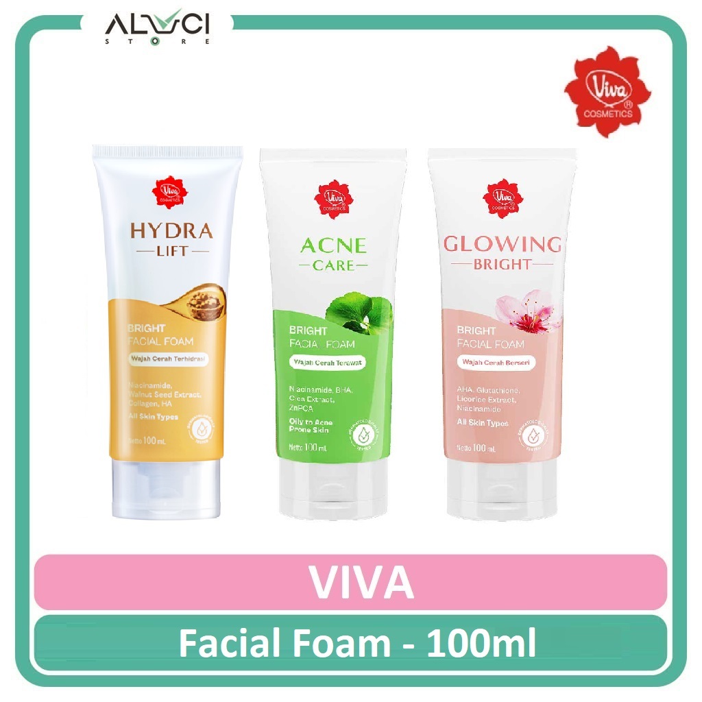 Viva Bright Facial Foam Sabun Cuci Muka 100ml
