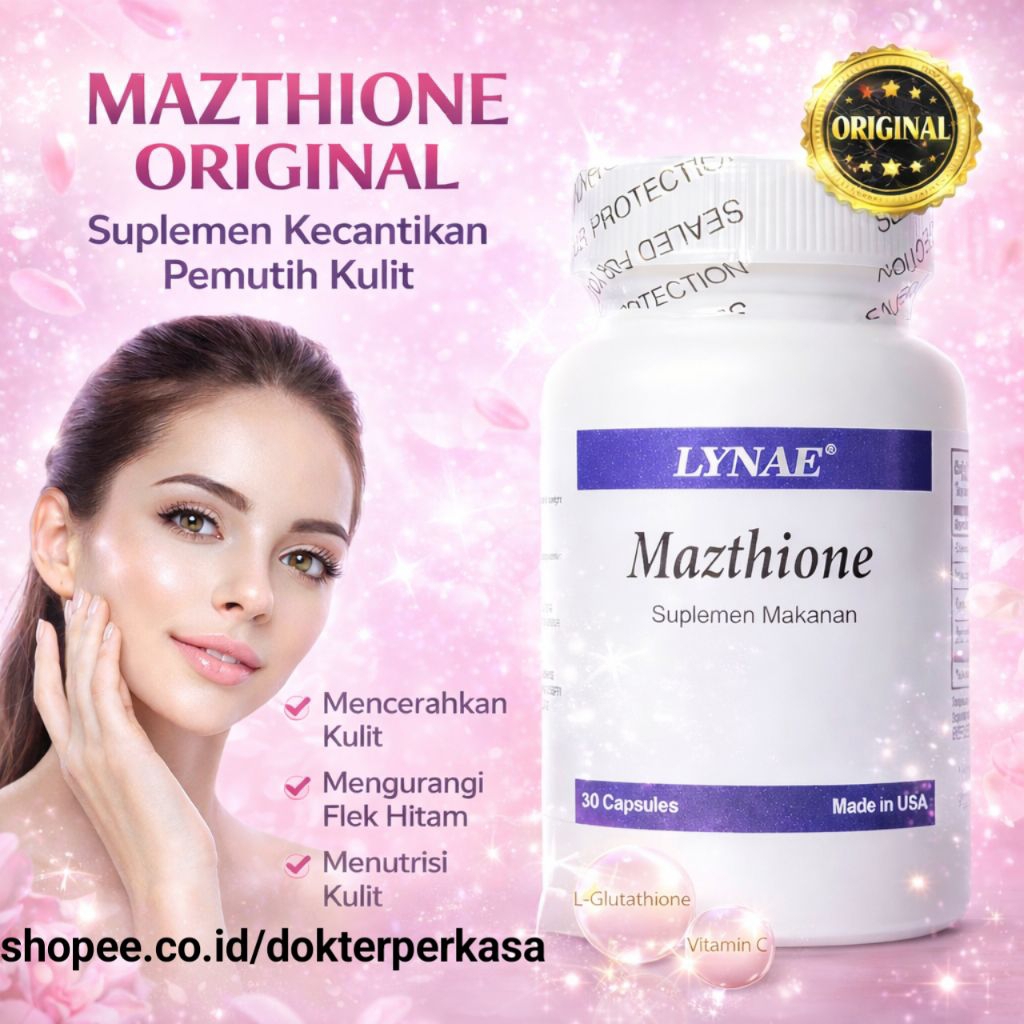 MAZTHIONE Original Suplemen Kecantikan Pemutih Kulit