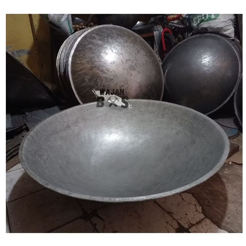 wajan plat besi jumbo kuali besi besar ukuran 100cm