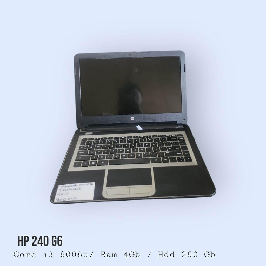 HP 240 G6 Core i3 6006U Tanpa Ram/HDD Laptop Kerja