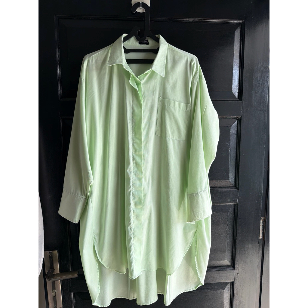 Kemeja oversize Nuna Green