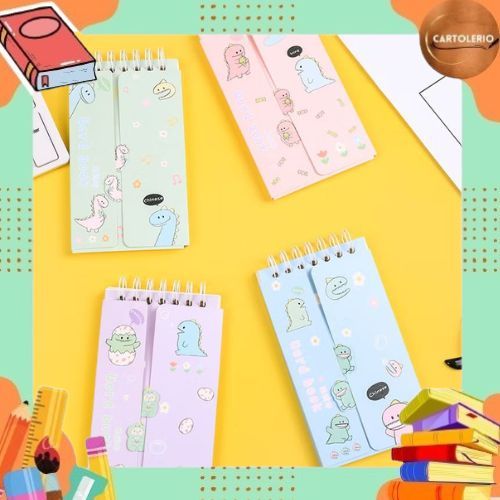 Buku Tulis Mini Note Pad Motif Dino/ Mini Notebook Cute Motif Dino B0041