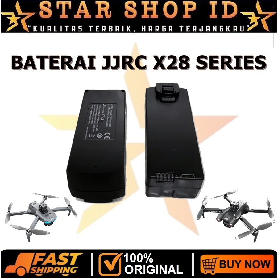 Battery Drone JJRC X28 PRO Batre 3.7v 3000mAh Original Baterai Drone JJRC X28