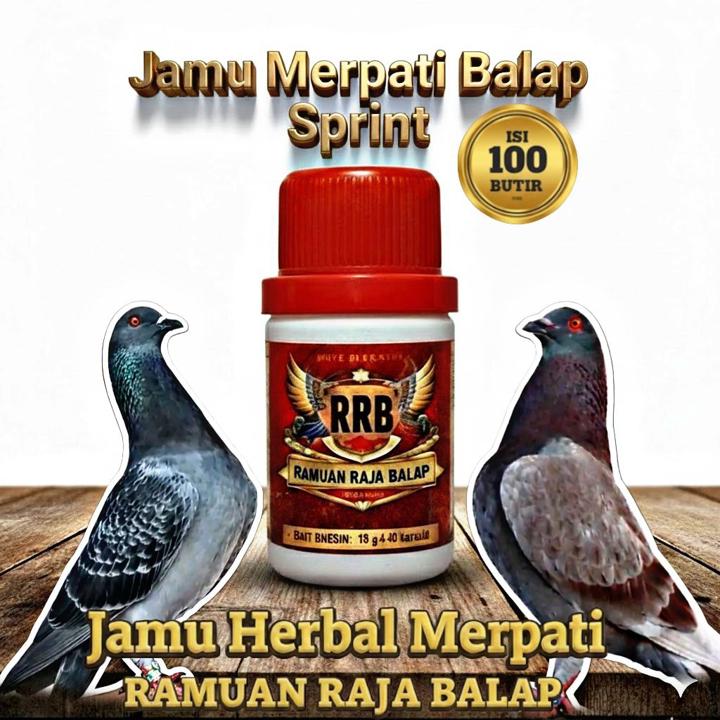 Jamu Burung Merpati Balap Sprint RRN isi 100 Butir pil extra power and speed giring keras pokus beti