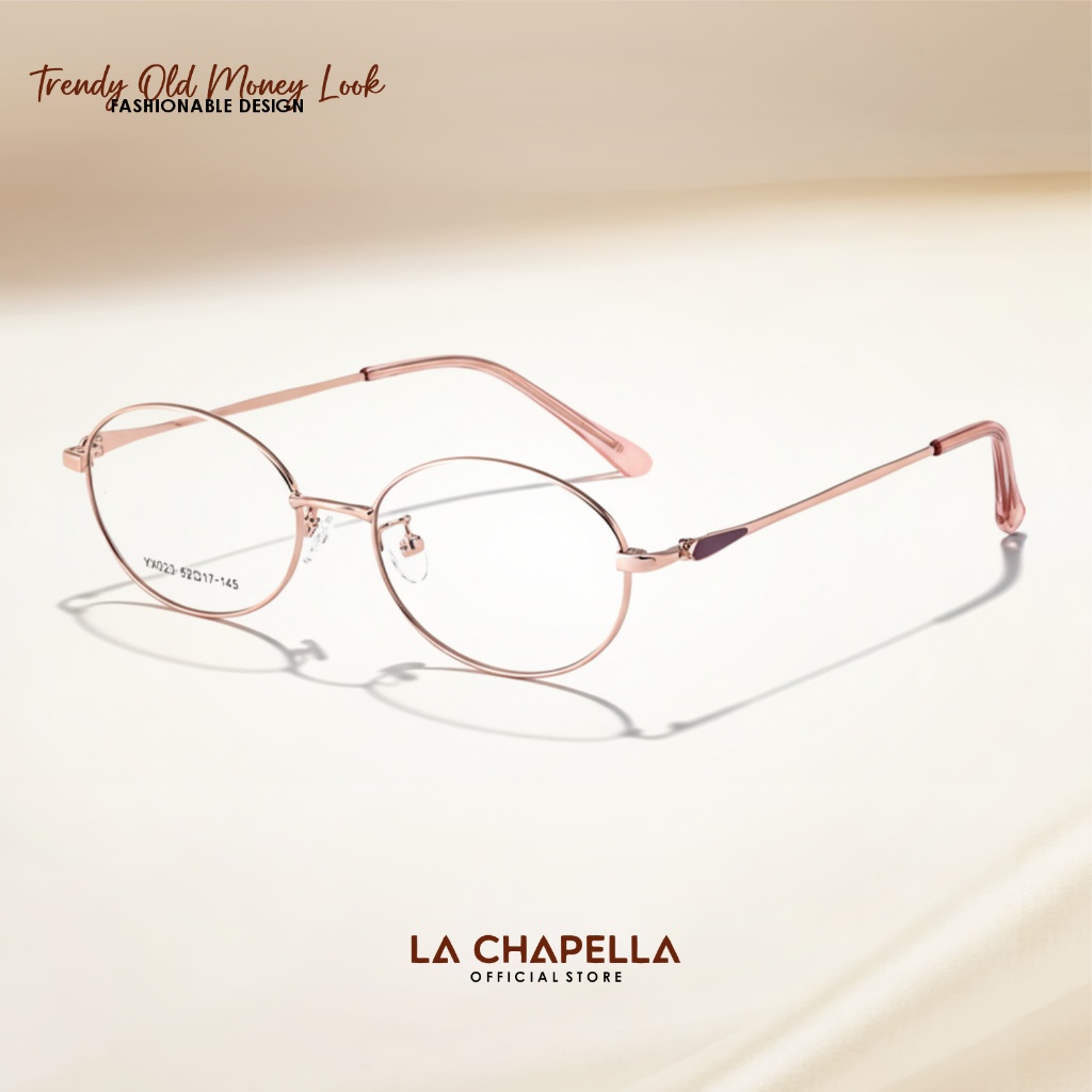 La Chapella Frame Kacamata Minus Photocromic Bluecromic Blueray Anti Radiasi Fashion Terbaru Bentuk 