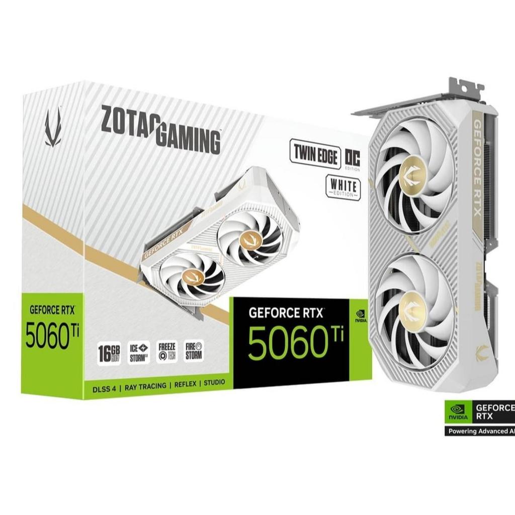 ZOTAC Geforce RTX 5060 Ti 16GB Twin Edge OC White Edition GDDR7 Garansi 3 Tahun RTX5060Ti