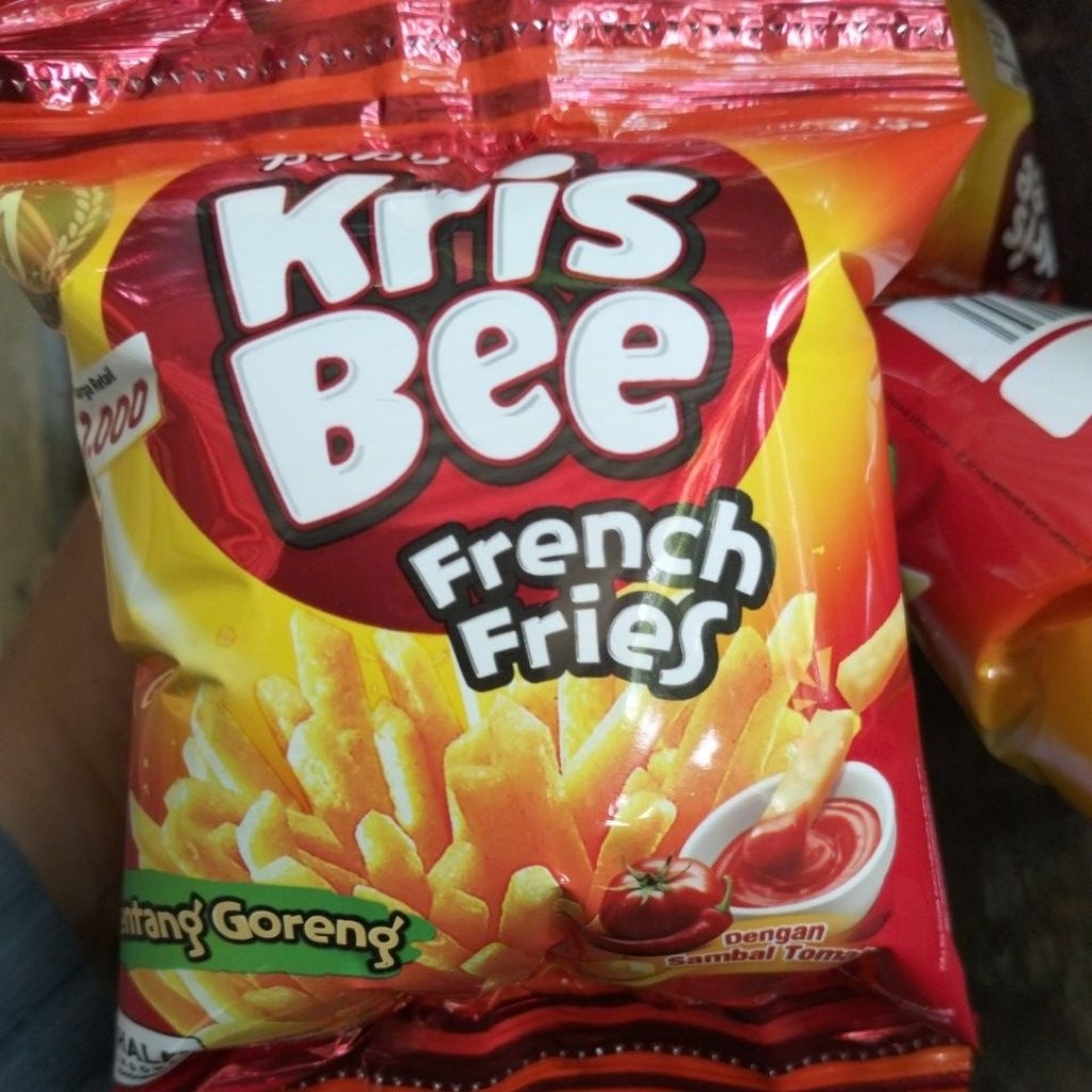 Kris bee french fries kentang goreng saos jajanan jadul snack SD