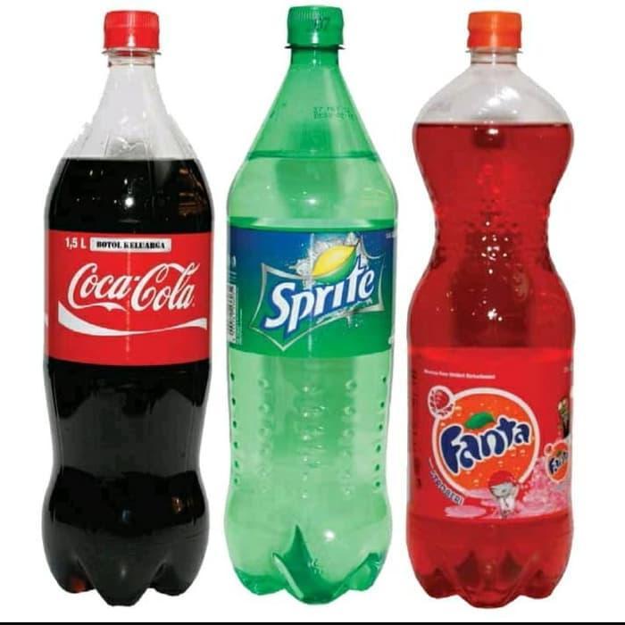 Coca Cola Fanta Sprite 1.5L Termurah Promo - 1 karton isi 12