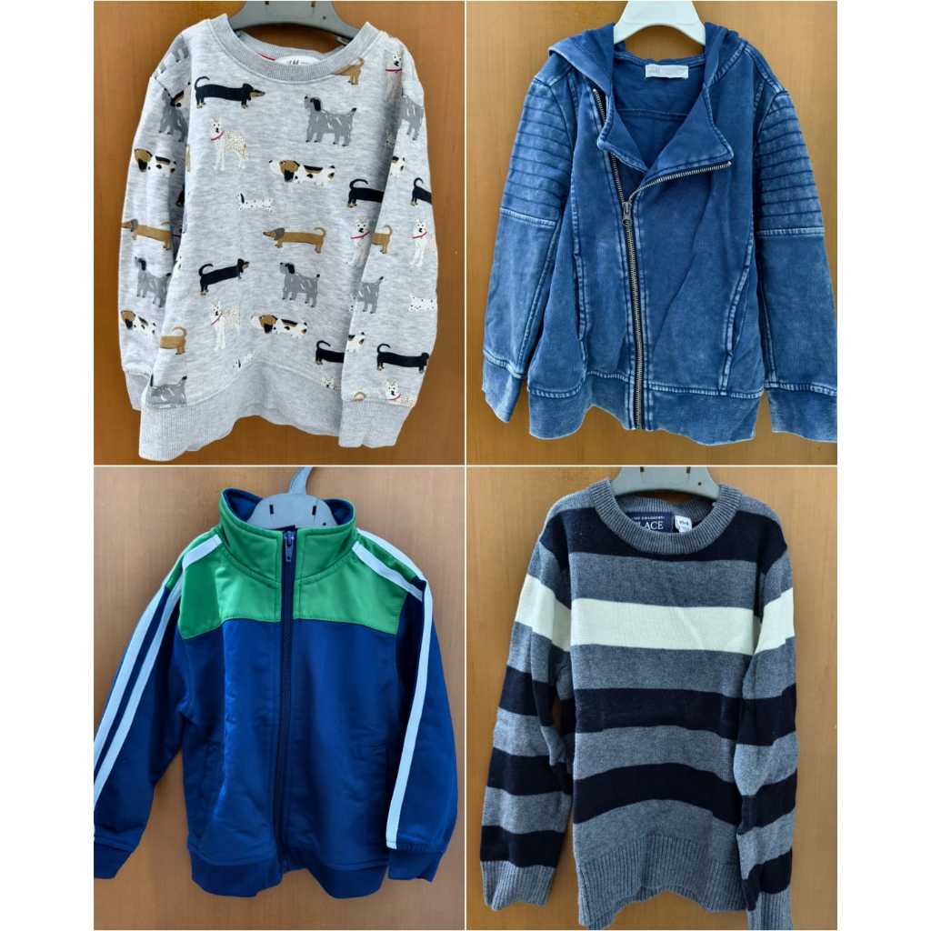 ORIGINAL SWEATER JAKET H & M ANAK MIX BRANDED ORI PRELOVED SECOND BEKAS KIDS JUNIOR TODDLER 2 3 4 TH