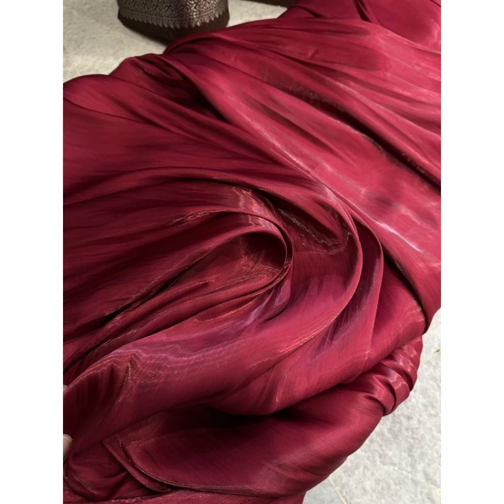 Kain Organza Premium Polos / Organza Premium / Grade A / Kain Organza silk Premium/shimer organza