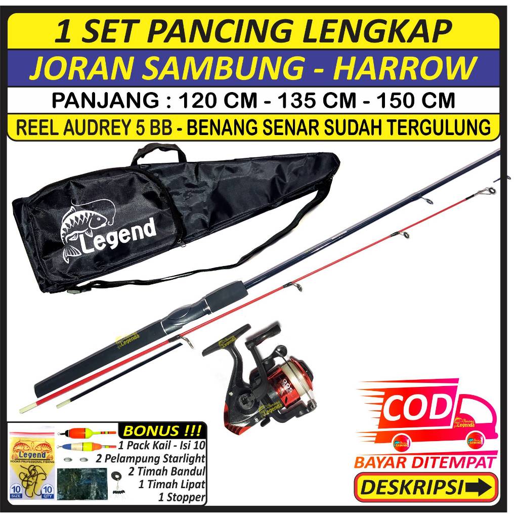 PANCING 1 SET LENGKAP - JORAN SAMBUNG HARROW - PILIHAN PANJANG : 1,2 / 1,3 / 1,5 Meter - JORAN + Ree