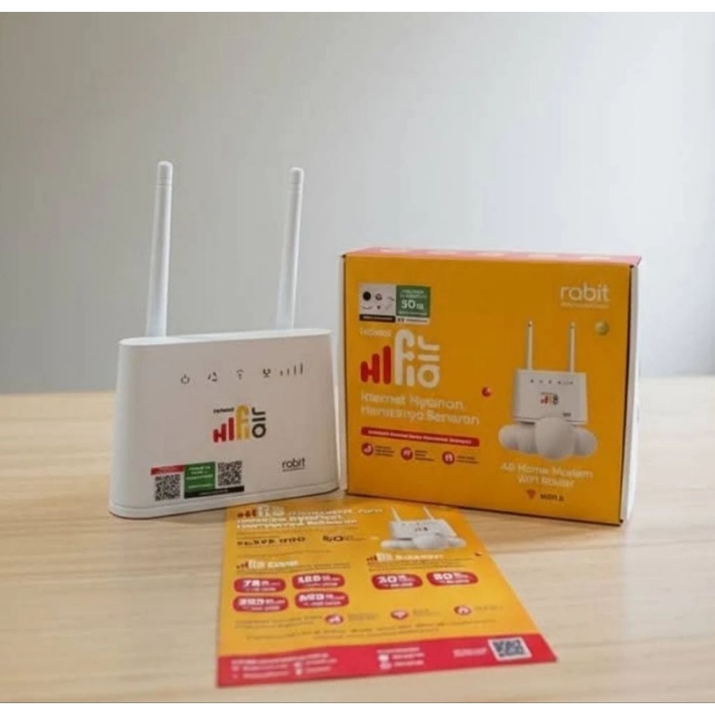 Modem Rabit Hifi Air Indosat 4G LTE Kuota 50 GB