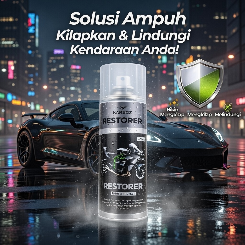 Karboz - Pengkilap body motor pengkilap motor