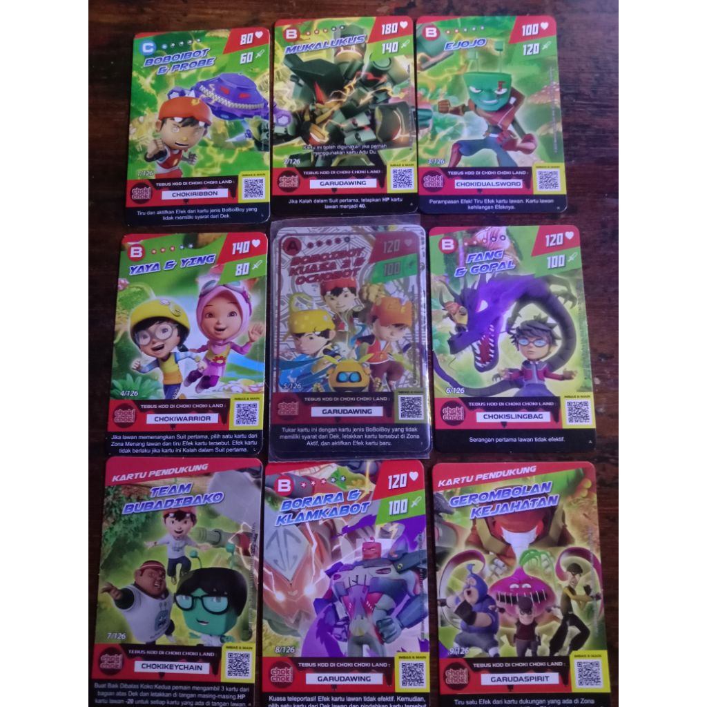 kartu choki choki boboiboy 1poster