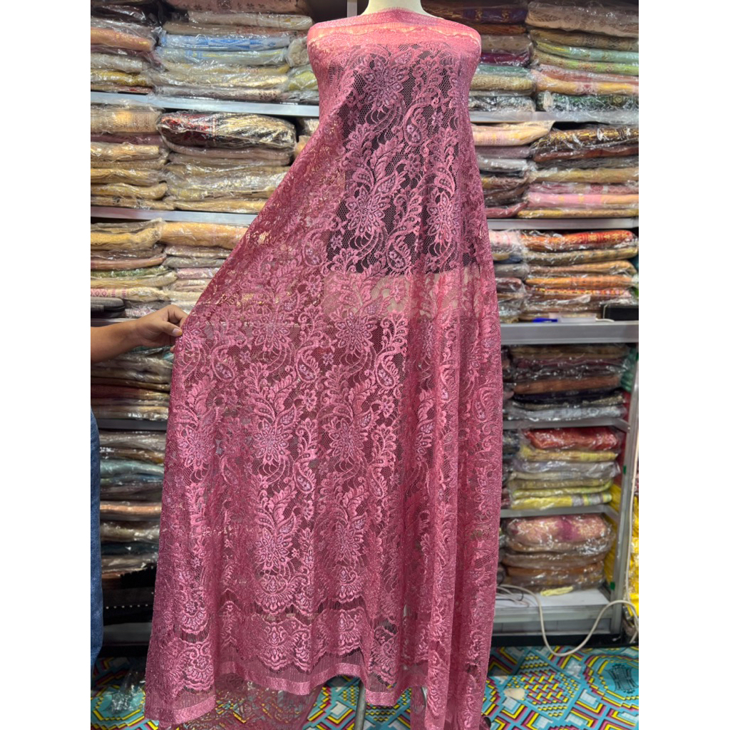 kebaya semi prancis metalic premium