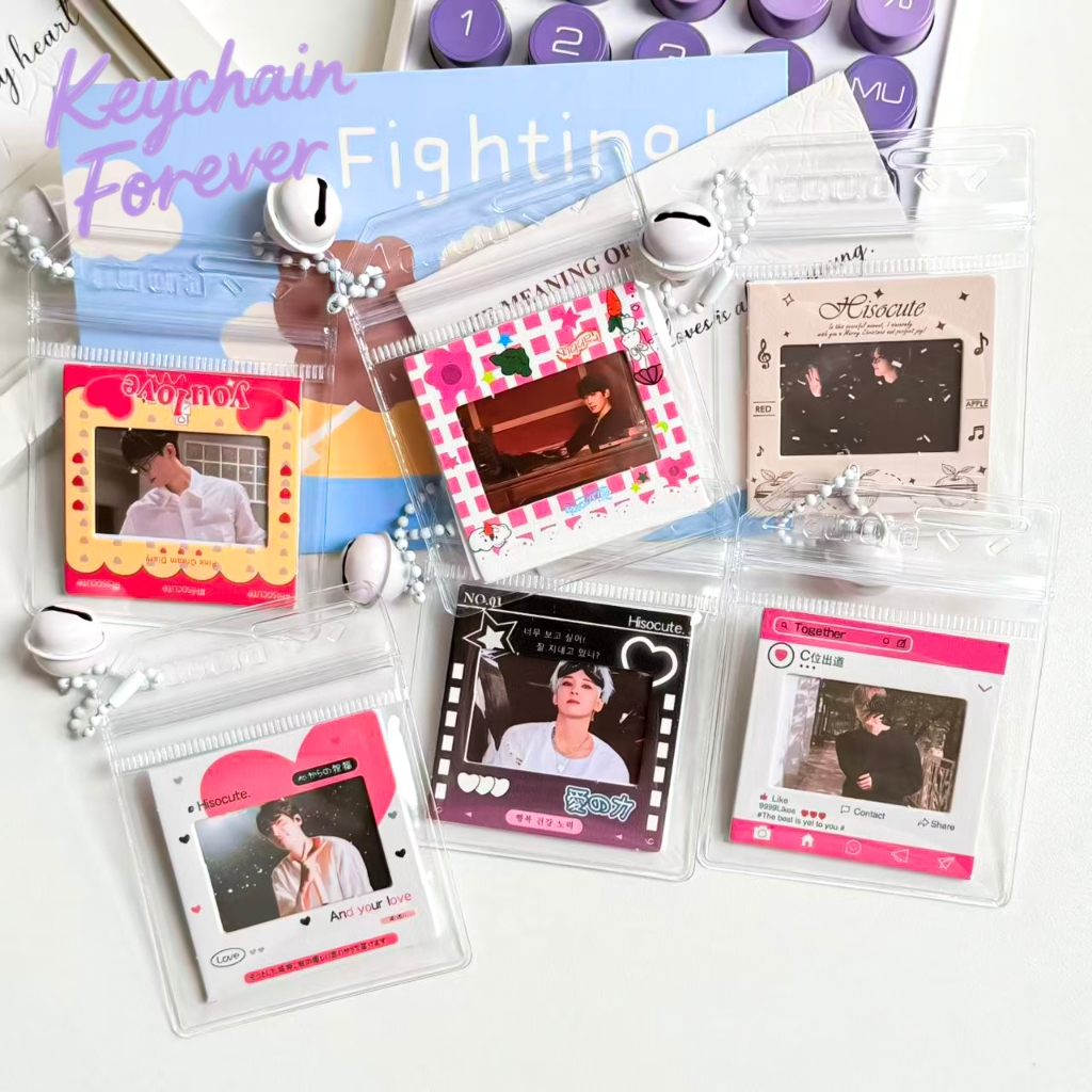 SEVENTEEN-WONWOO Gantungan Kunci Kartu Foto Pvc Yang Dapat Diganti Liontin Tas Sekolah Perlengkapan 