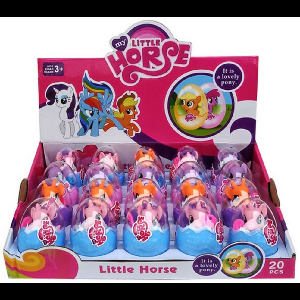 (HARGA 3 PCS) Surprise Egg Little Pony , Mainan Telur Little Pony , Mainan Telur hadiah anak Gantung