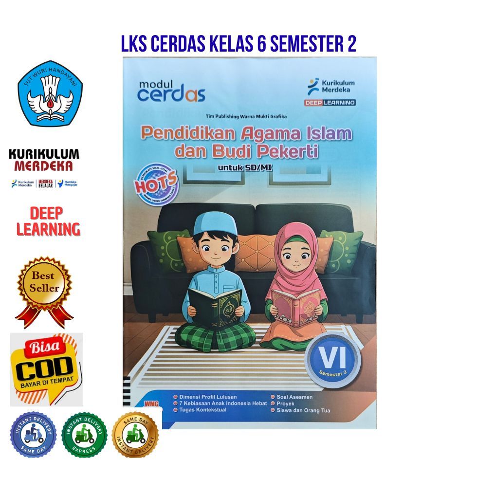 LKS Cerdas PAI Kelas 6 Semester 2 Murah Baru